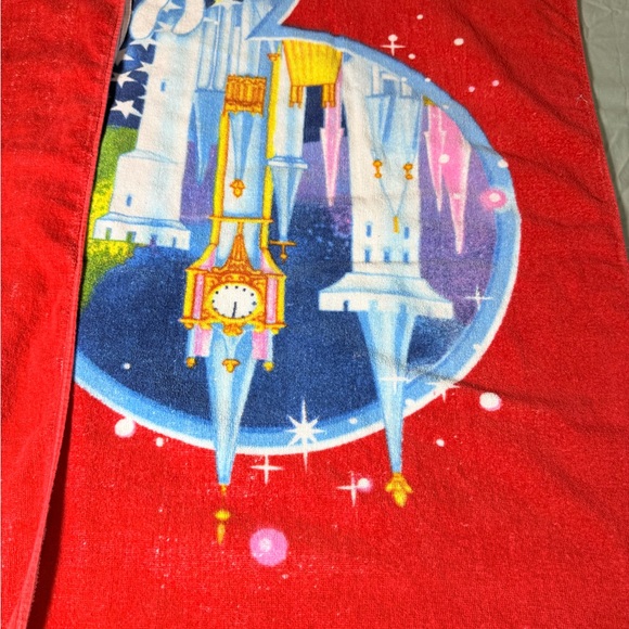 Disney Beach Towel with Mickey and Friends - Red and Multicolor - Picture 2 of 6